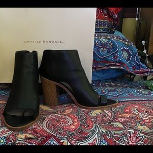 Loeffler Randall GiGi A-C Black Open Toe Bottie